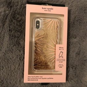 Kate Spade Festive Liquid Glitter Phone Case XS/ X